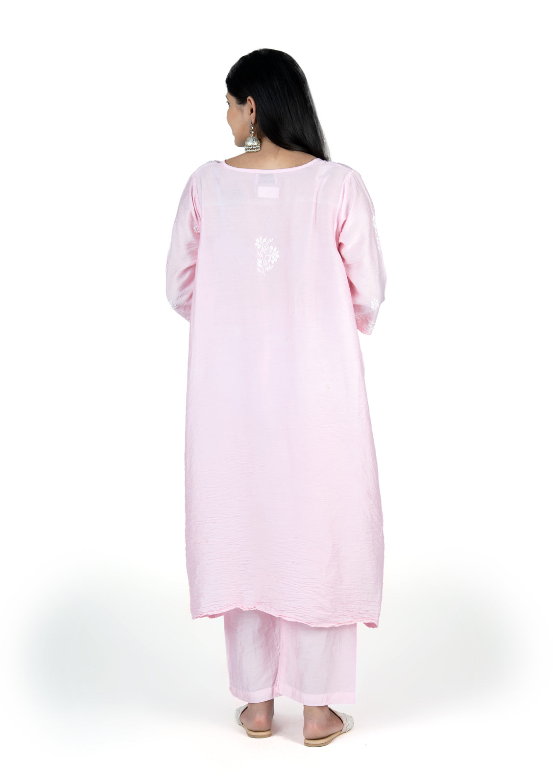 Blush Pink Chanderi Co-ord Set
