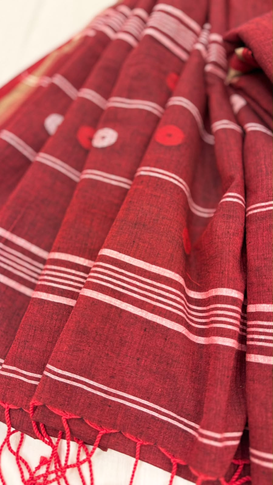 Jamdhani Handspun Pure Cotton Top & Dupatta Set