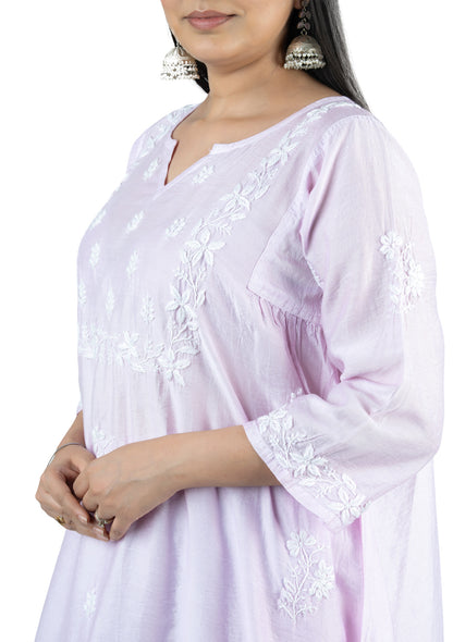 Lilac Chanderi Co-ord Set