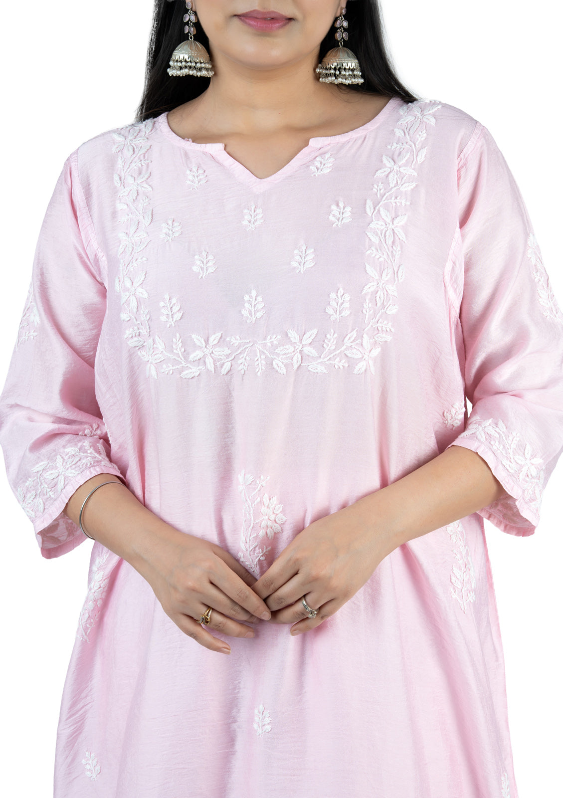 Blush Pink Chanderi Co-ord Set