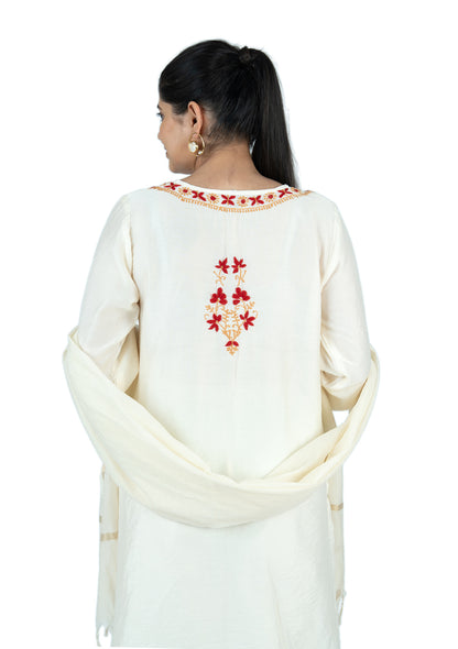 Premium Chanderi Chikankari Suit Set