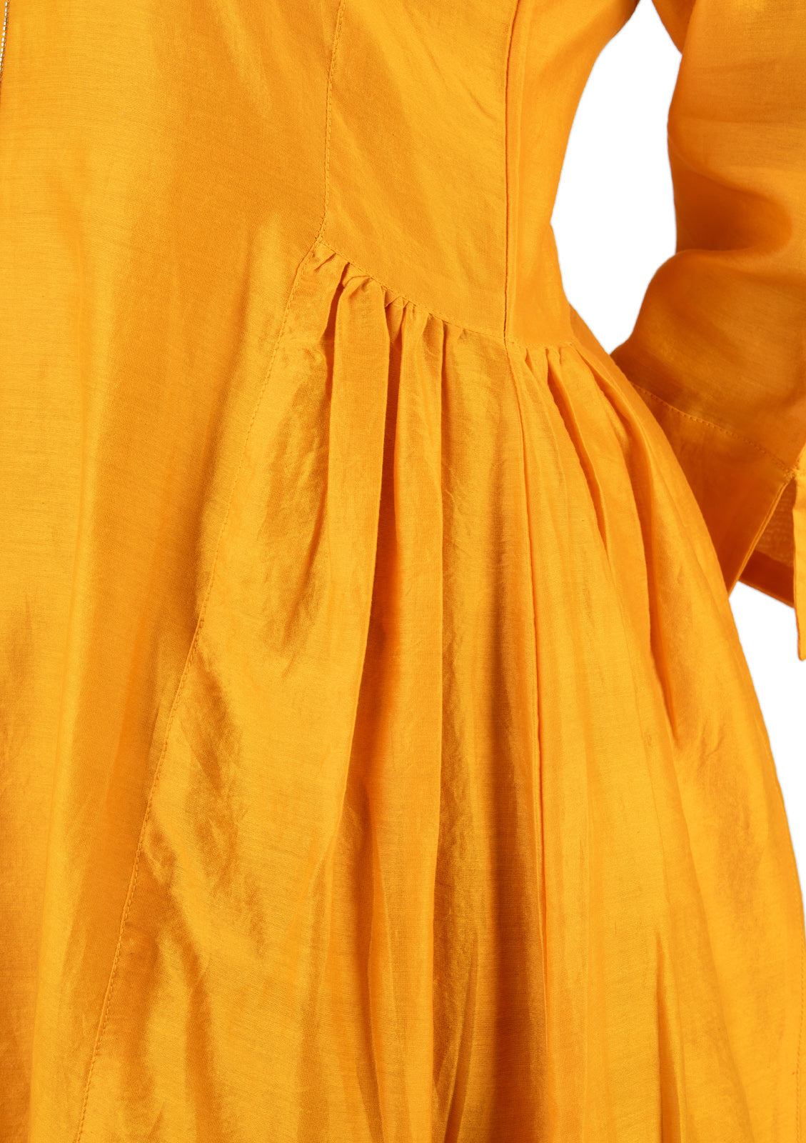 Mustard Yellow Elegant Chanderi Kurta