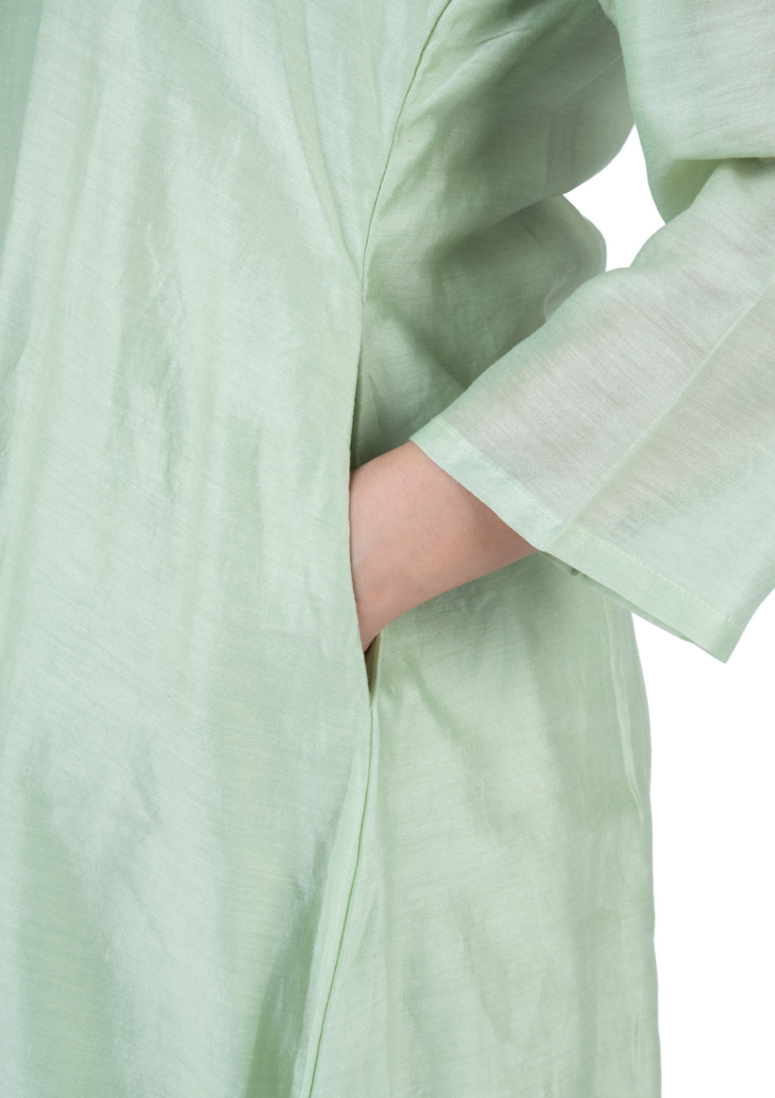 Mint Green Chanderi 2-Piece Coord Set