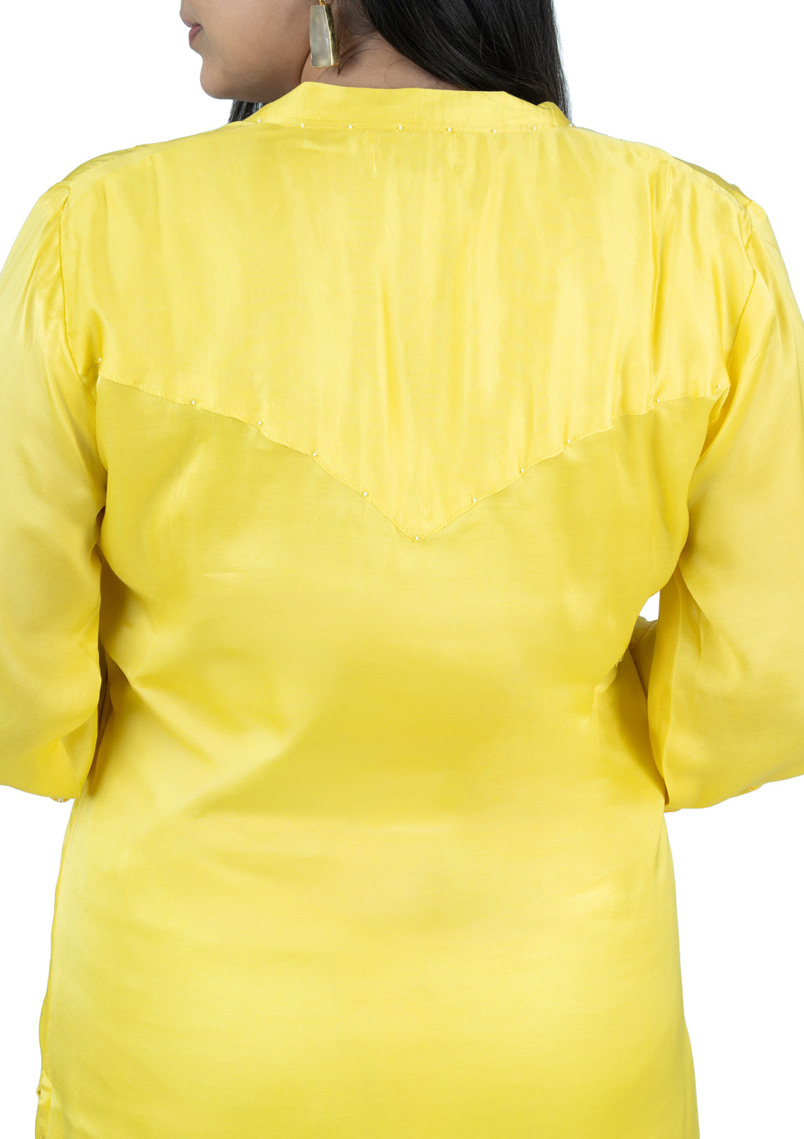 Sunshine Yellow Habutai Silk Kurta